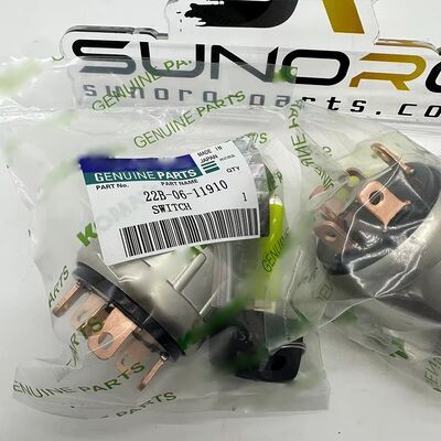 PC200-7 PC400-8 D37EX-22 Excavator Ignition Start Switch With Ignition Key 08086-20000 22B-06-11910
