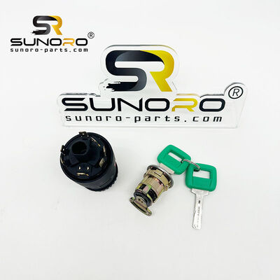 A35D L120E Starter Switch Ignition Key Excavator Diesel Engine Parts for Construction Machinery 11006988 11039211 11007281