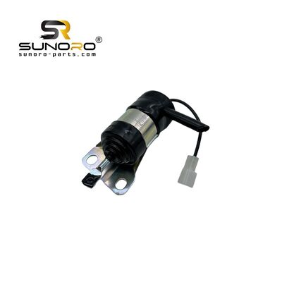 SUNORO Engine Fuel Stop Solenoid 052600-1001 for Ku-bota Fuel Shut-Off Solenoid 052600-1001 12V Fuel Shut Off Solenoid