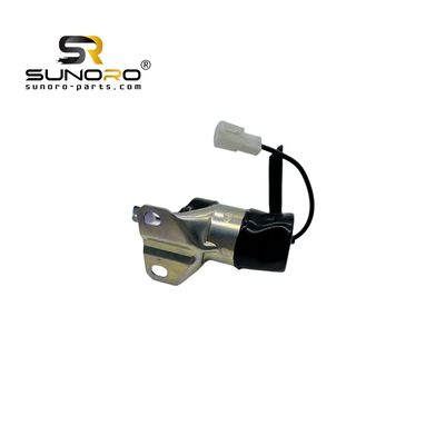 SUNORO Engine Fuel Stop Solenoid 052600-1001 for Ku-bota Fuel Shut-Off Solenoid 052600-1001 12V Fuel Shut Off Solenoid
