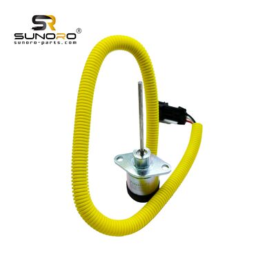 SUNORO Excavator Solenoid Valve 12V Fuel Shutoff Solenoid 1503ES-12A5SUC9SCC28 Stop Solenoid for Ku-bota Diesel Engine Parts