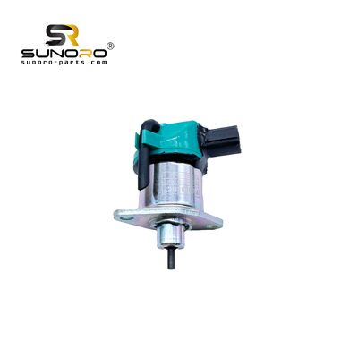 SUNORO High Quality Fuel Stop Solenoid 1C010-60015 1C01060015 Engine Shut-Off Solenoid 12v for Ku-bota M9000 for Excavator
