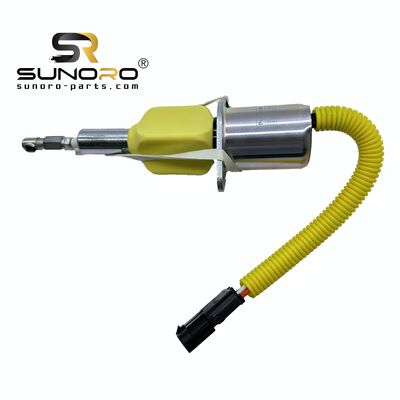 SUNORO High Quality 3928161 R290 24V Diesel Fuel Shut Solenoid 24V 3928161 Cut Off Solenoid Valve for Excavator R290