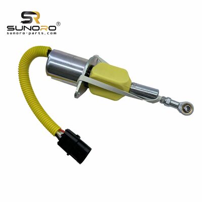 SUNORO High Quality Stop Valve 24v 3930234 Flameout Solenoid Valve 3930234 24V Fuel Shut Off Solenoid Suitable for R305-7 Engine