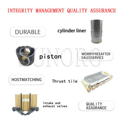 Excavator Engine Parts Overhaul Rebuild Kit Piston Piston Ring Bearing Valve Liner for Ko-matsu 6D114 Excavator PC300-8