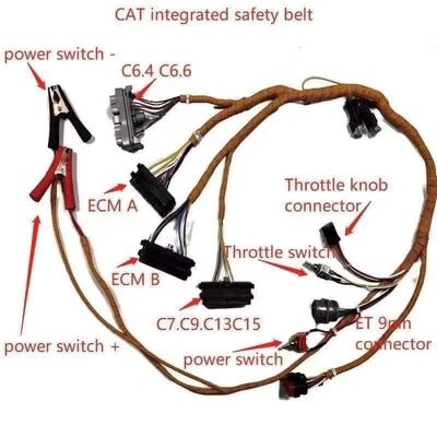 Test Throttle Inspection Line Excavator Partsfor Caterr Inspection Harness Engine C6.4/C6.6/C6.1/C7/C7.1/C9/C-9/C13/C15/C18/C9.3