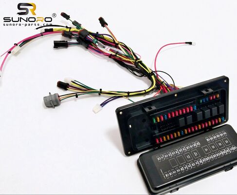 Excavator Spare Parts 320C Fuse Box Wiring Harness 163-6740 1636740 Fuse Box Wire Harness Assy for 320C
