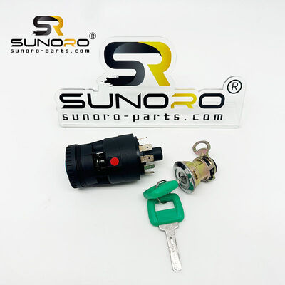 A35D L120E Starter Switch Ignition Key Excavator Diesel Engine Parts for Construction Machinery 11006988 11039211 11007281