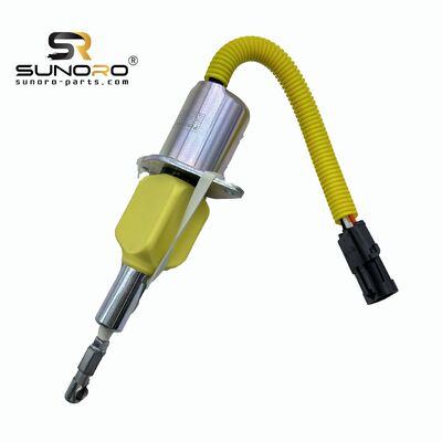 SUNORO High Quality 3928161 R290 24V Diesel Fuel Shut Solenoid 24V 3928161 Cut Off Solenoid Valve for Excavator R290