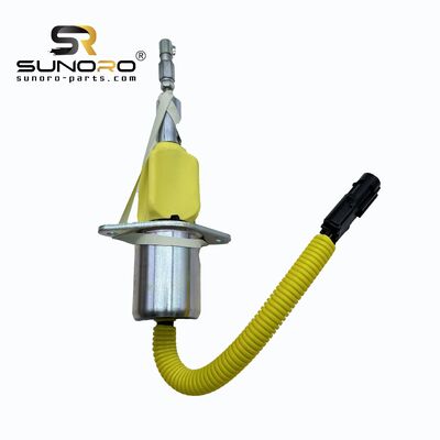 SUNORO High Quality 3928161 R290 24V Diesel Fuel Shut Solenoid 24V 3928161 Cut Off Solenoid Valve for Excavator R290
