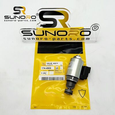 Excavator Solenoid Valve 174-4909 D6N D6R D7R Tractor Parts Fuel Cut-off Solenoid 1744909 for 3306 3316