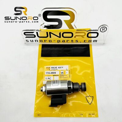Excavator Solenoid Valve 174-4909 D6N D6R D7R Tractor Parts Fuel Cut-off Solenoid 1744909 for 3306 3316
